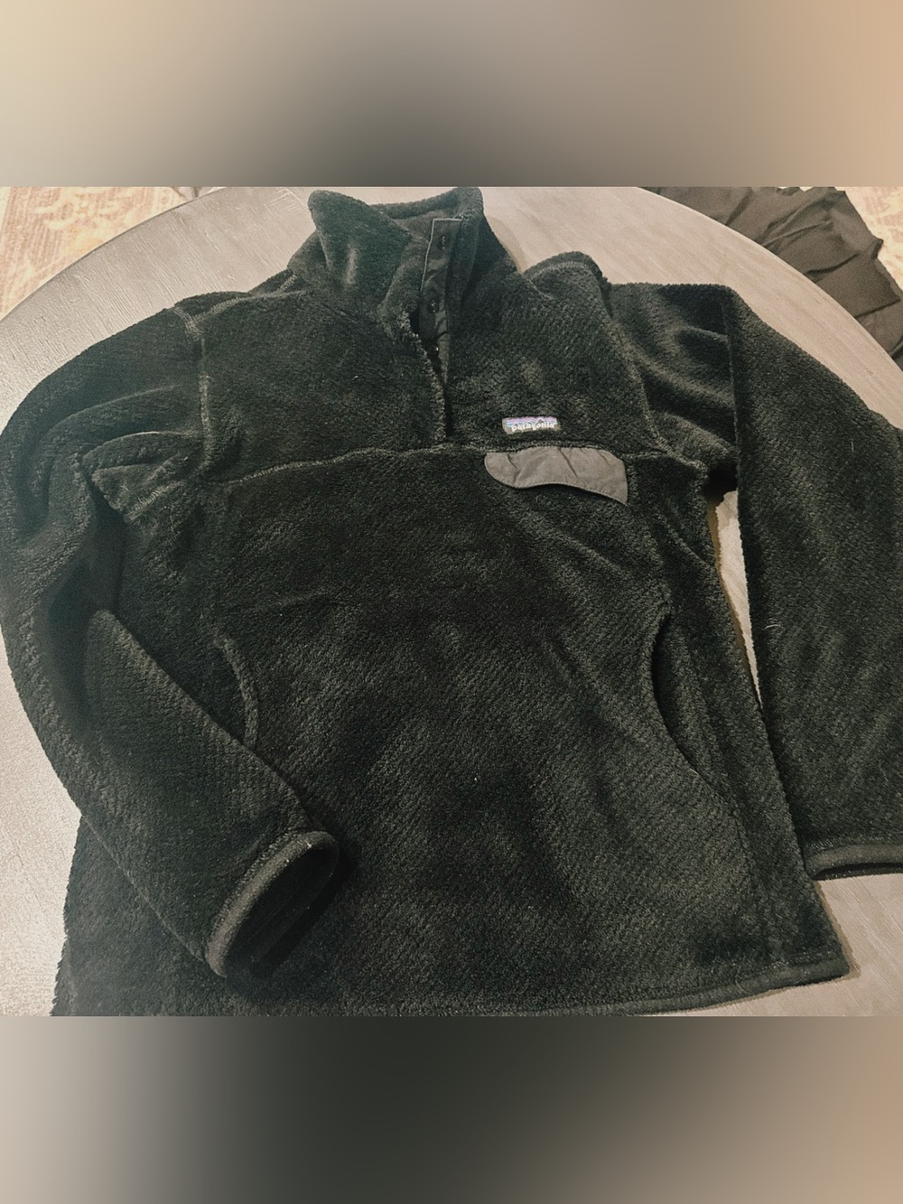 Patagonia Black Women's Fleece Jacket with Logo Tag